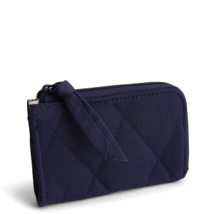Zip Card Pouch-Peacoat in Performance twill