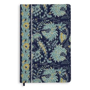 Fabric Journal-Gemstone paisley aqua