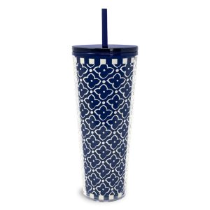 Tumbler with Straw-Moorish peacoat in Acrylic