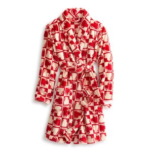 Robe-Graphic heart in Fleece
