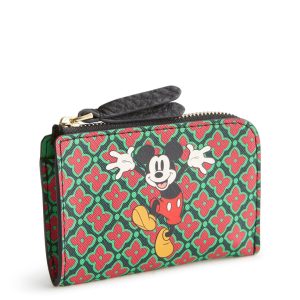 Disney Zip Card Pouch-Silly mickey mouse in Textured polyurethane