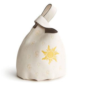 Disney Lantern Knotted Handbag-Rapunzel lantern cottage cream in Leather