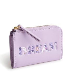Disney Zip Card Pouch-Rapunzel on purple rhapsody in Leather