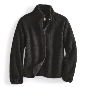 Teddy Fleece Full-Snap Jacket-Moonless Night in Fleece