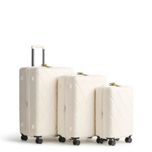 Nested 3 Pc. Luggage Set-Cottage Cream in Hardside Luggage
