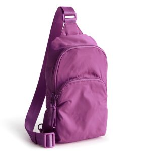 Lorman Sling Backpack-Iris Orchid in Lightweight nylon
