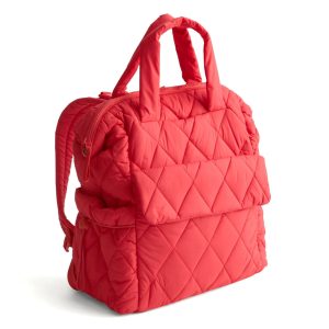 Welland Diaper Tote Backpack-Cayenne in Featherweight