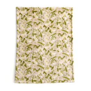 Welland Baby Blanket-Pea pods in Fleece