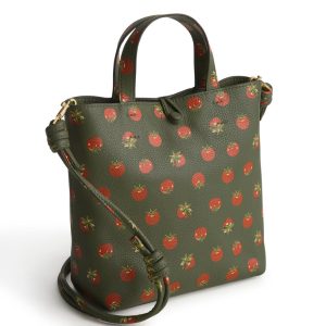Mini Original Tote Bag-Tiny tomatoes in Leather