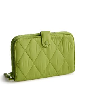 Large Tab Wallet-Spinach Green in Featherweight