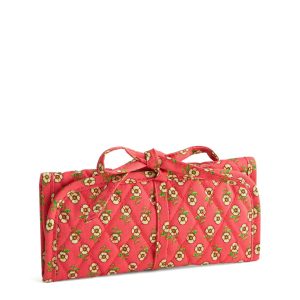 Jewelry Roll-Tiny poppies in Premium cotton