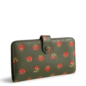 Tab Wallet-Tiny tomatoes in Leather