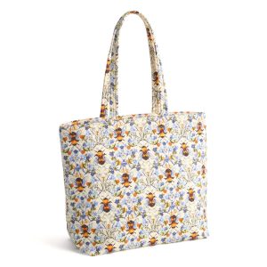 Original Zip Tote Bag-Bee garden in Premium cotton