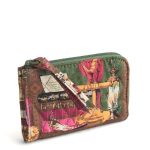 Harry Potter? Zip Card Pouch-Hogwarts library in Premium cotton
